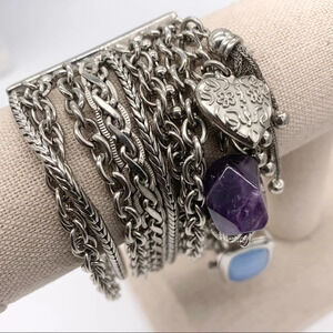 Betsey Johnson Multi-Strand Charm Bracelet